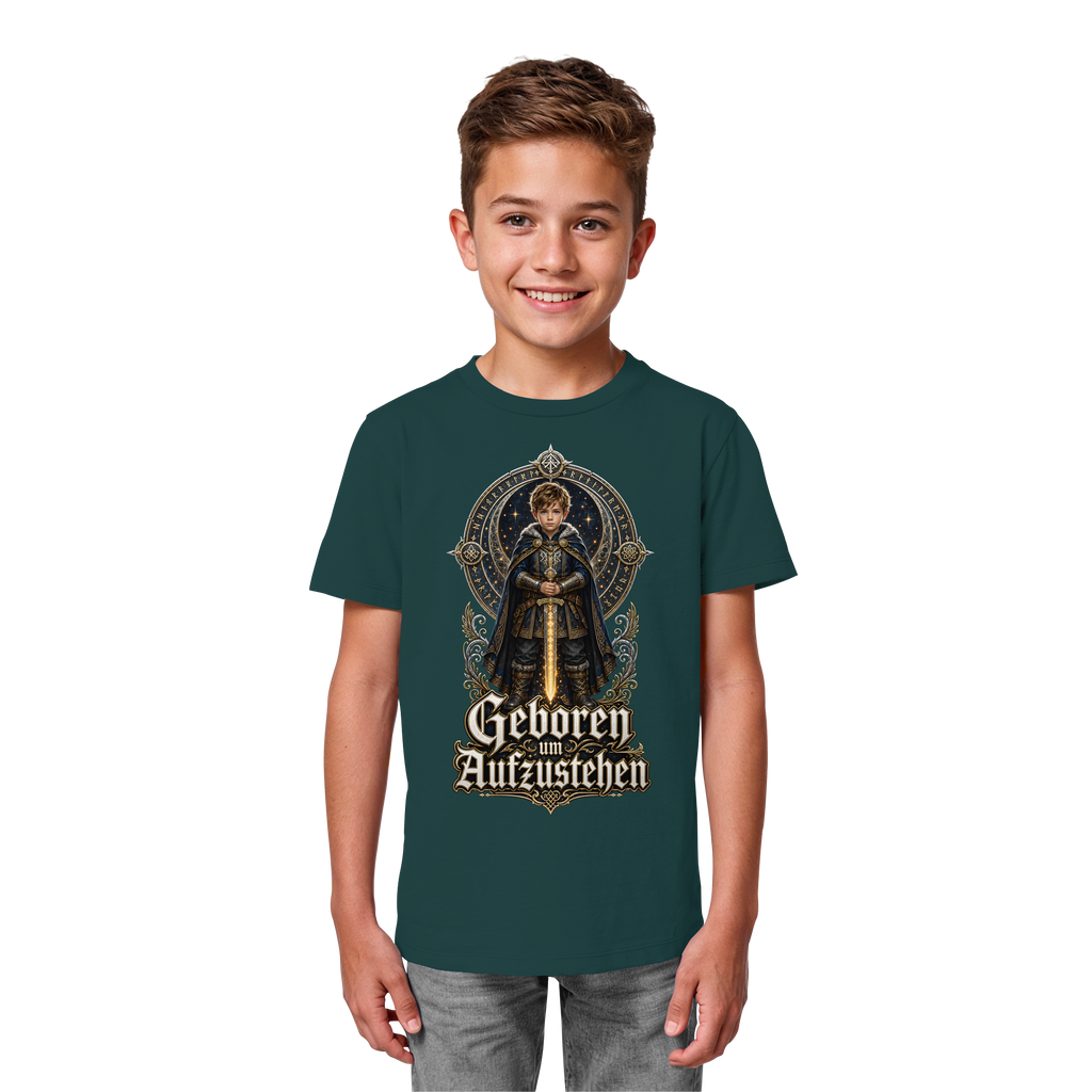Nami Kaze Kinder-Shirt | Geboren um Aufzustehen – Krieger Edition - Kids Organic Shirt