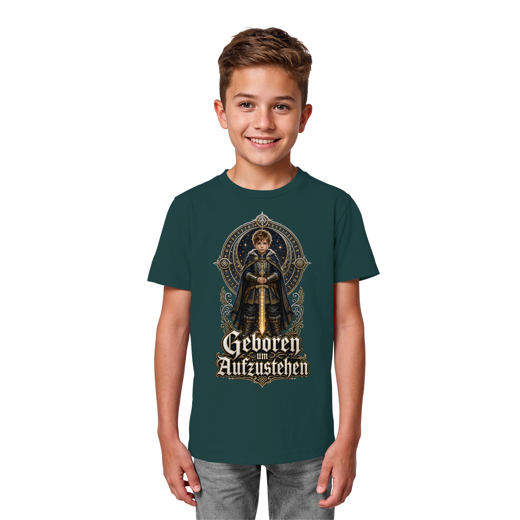 Nami Kaze Kinder-Shirt | Geboren um Aufzustehen – Krieger Edition - Kids Organic Shirt