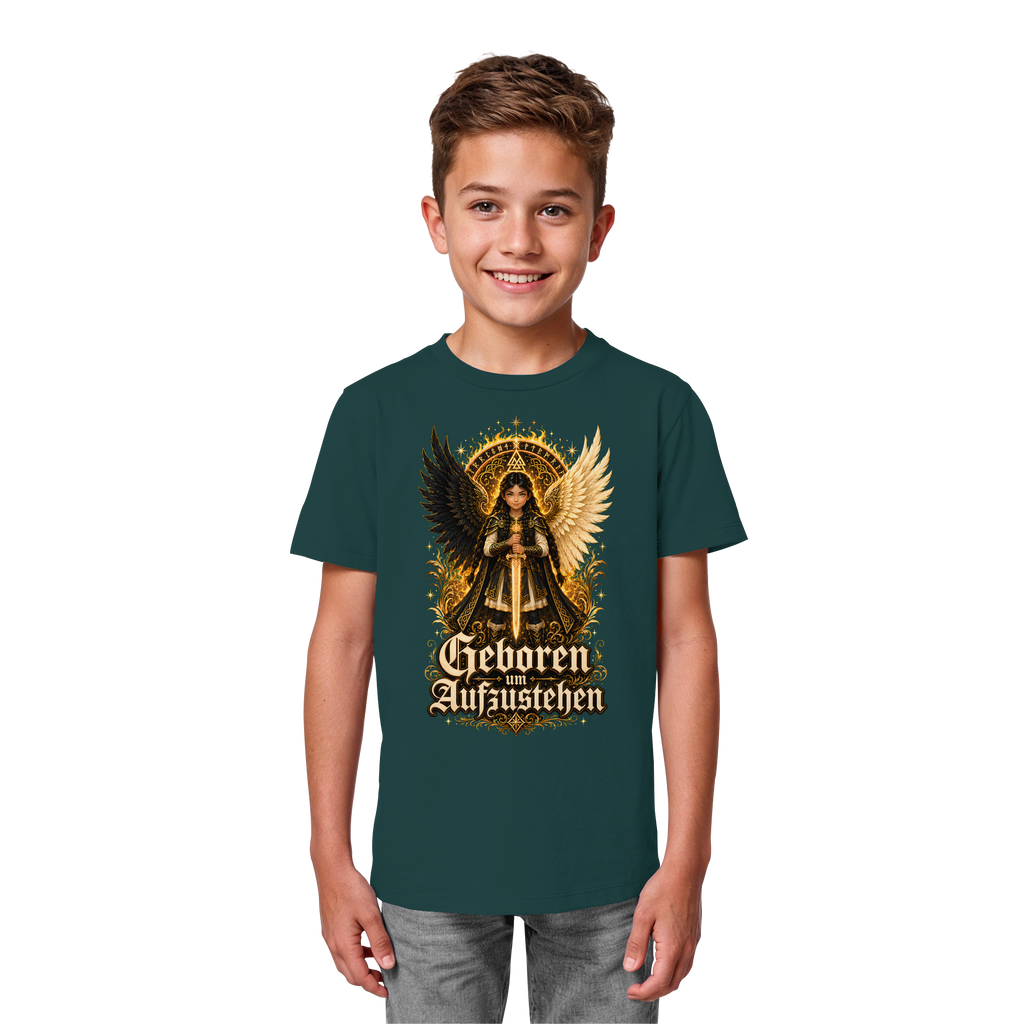 Nami Kaze Kinder-Shirt | Geboren um Aufzustehen – Walküren Edition - Kids Organic Shirt