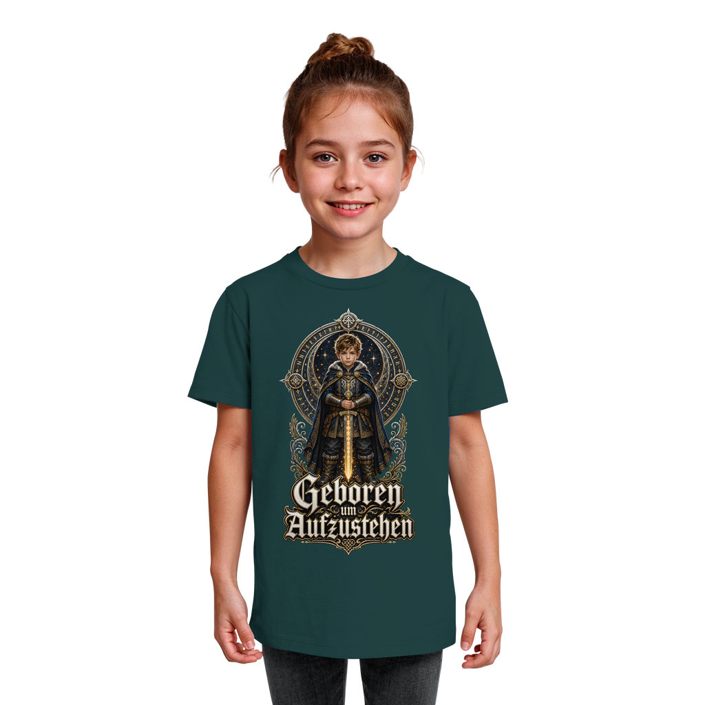 Nami Kaze Kinder-Shirt | Geboren um Aufzustehen – Krieger Edition - Kids Organic Shirt