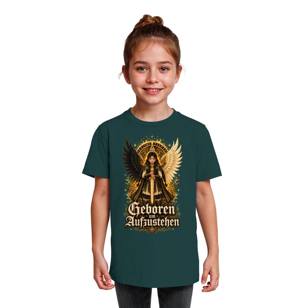 Nami Kaze Kinder-Shirt | Geboren um Aufzustehen – Walküren Edition - Kids Organic Shirt