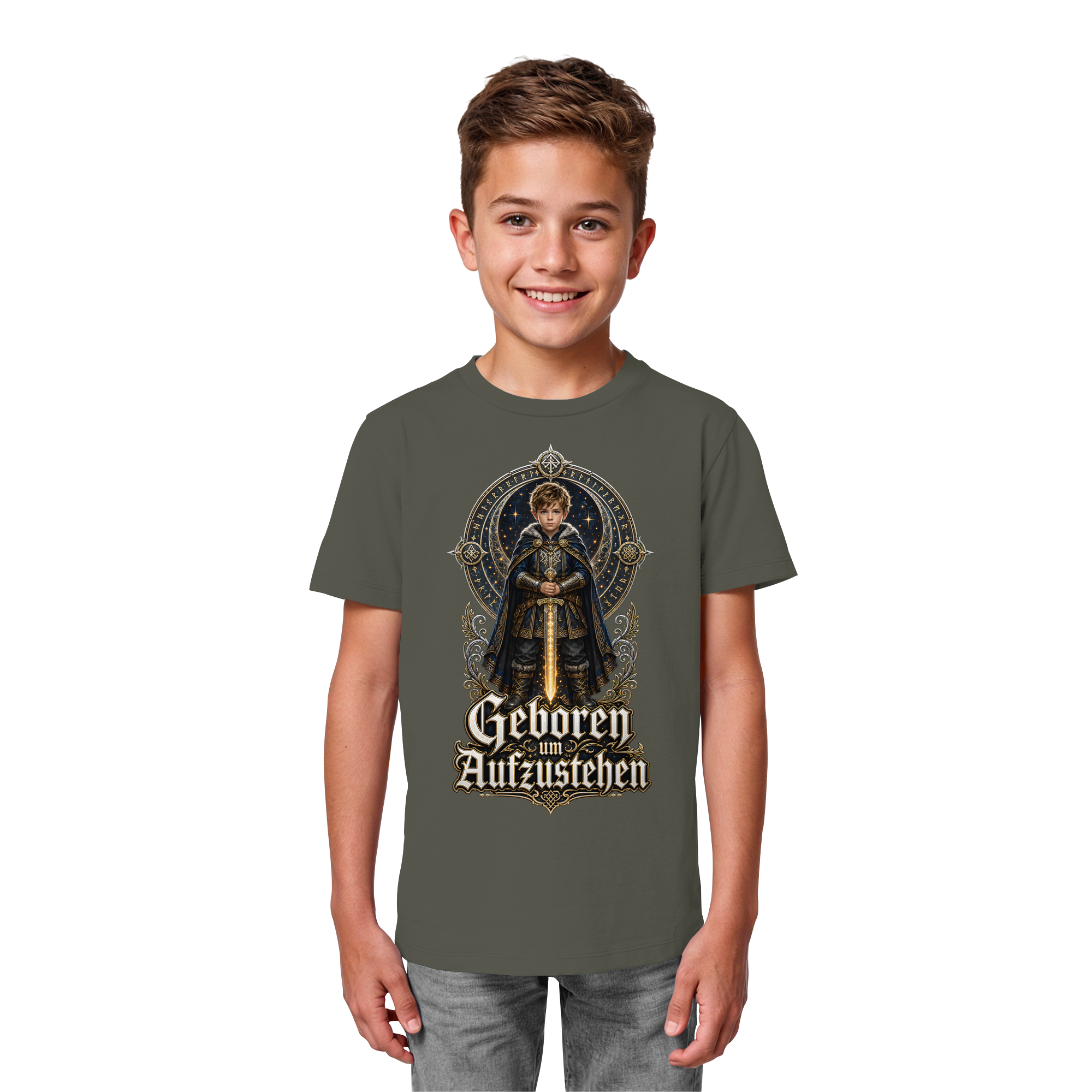 Nami Kaze Kinder-Shirt | Geboren um Aufzustehen – Krieger Edition - Kids Organic Shirt