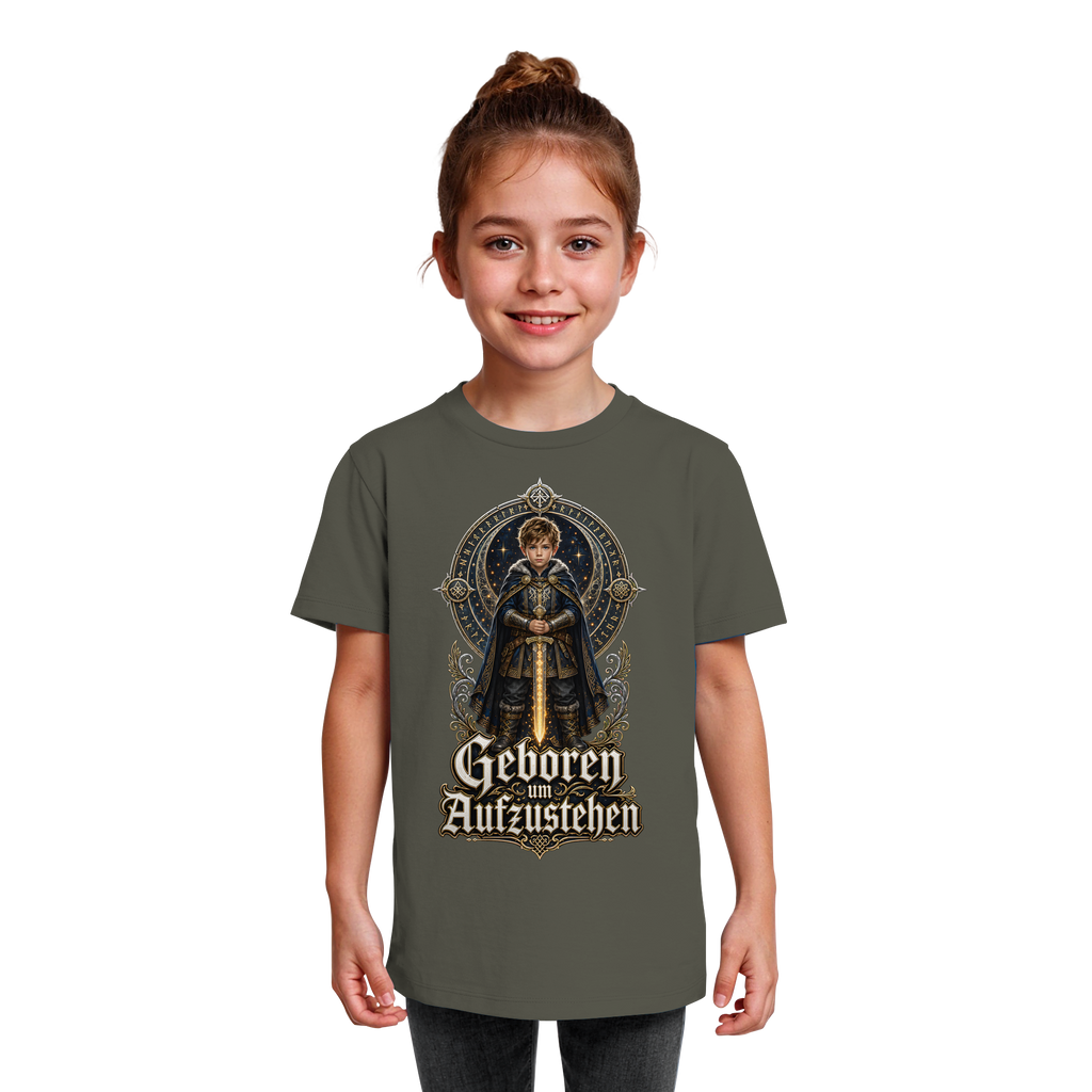 Nami Kaze Kinder-Shirt | Geboren um Aufzustehen – Krieger Edition - Kids Organic Shirt