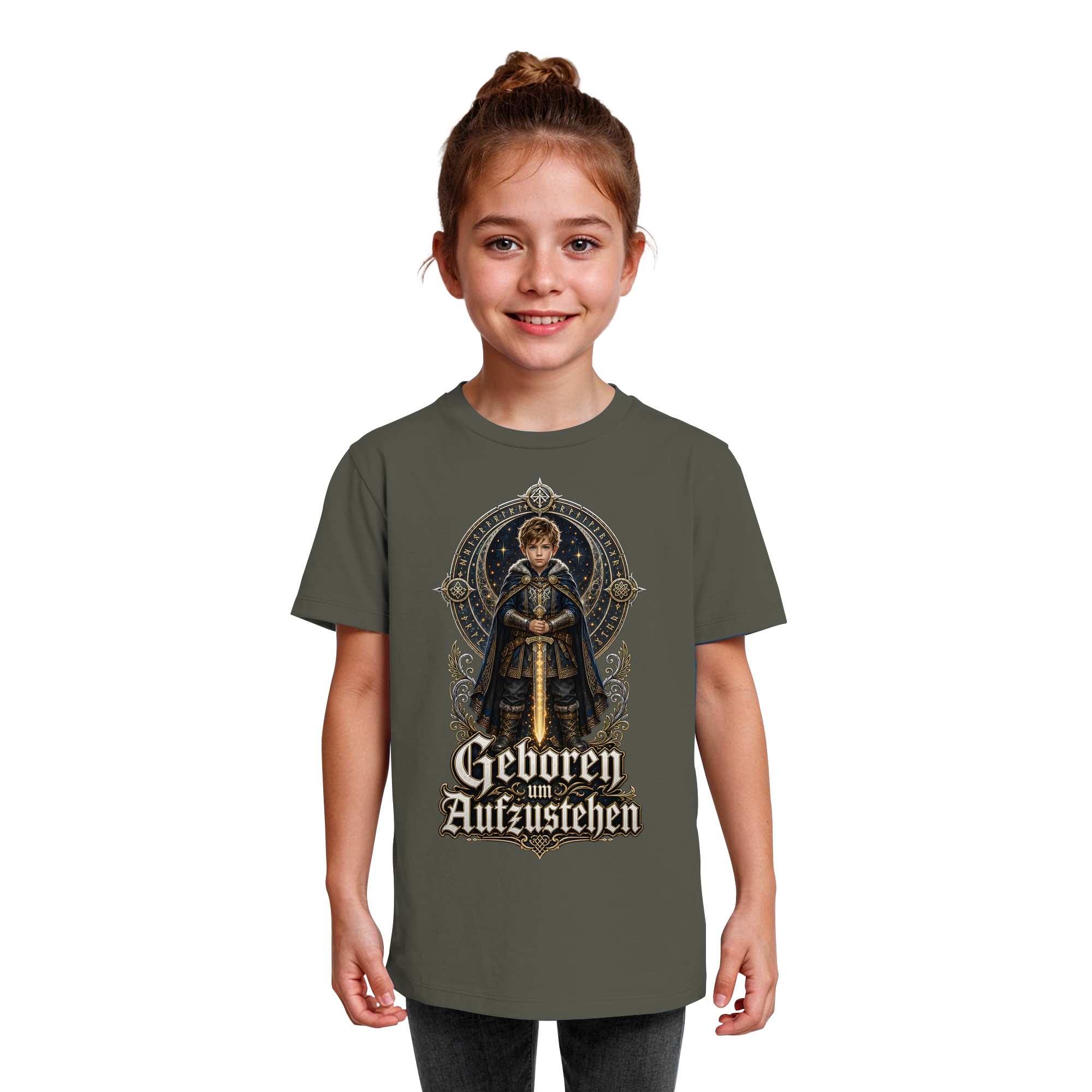 Nami Kaze Kinder-Shirt | Geboren um Aufzustehen – Krieger Edition - Kids Organic Shirt