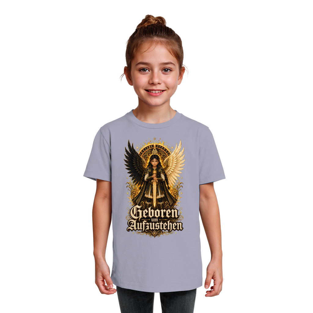 Nami Kaze Kinder-Shirt | Geboren um Aufzustehen – Walküren Edition - Kids Organic Shirt