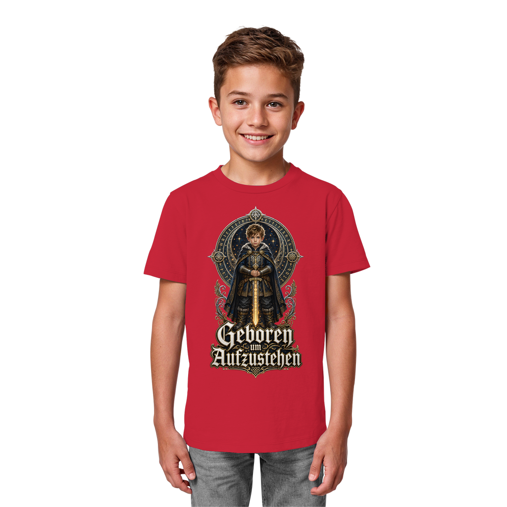 Nami Kaze Kinder-Shirt | Geboren um Aufzustehen – Krieger Edition - Kids Organic Shirt