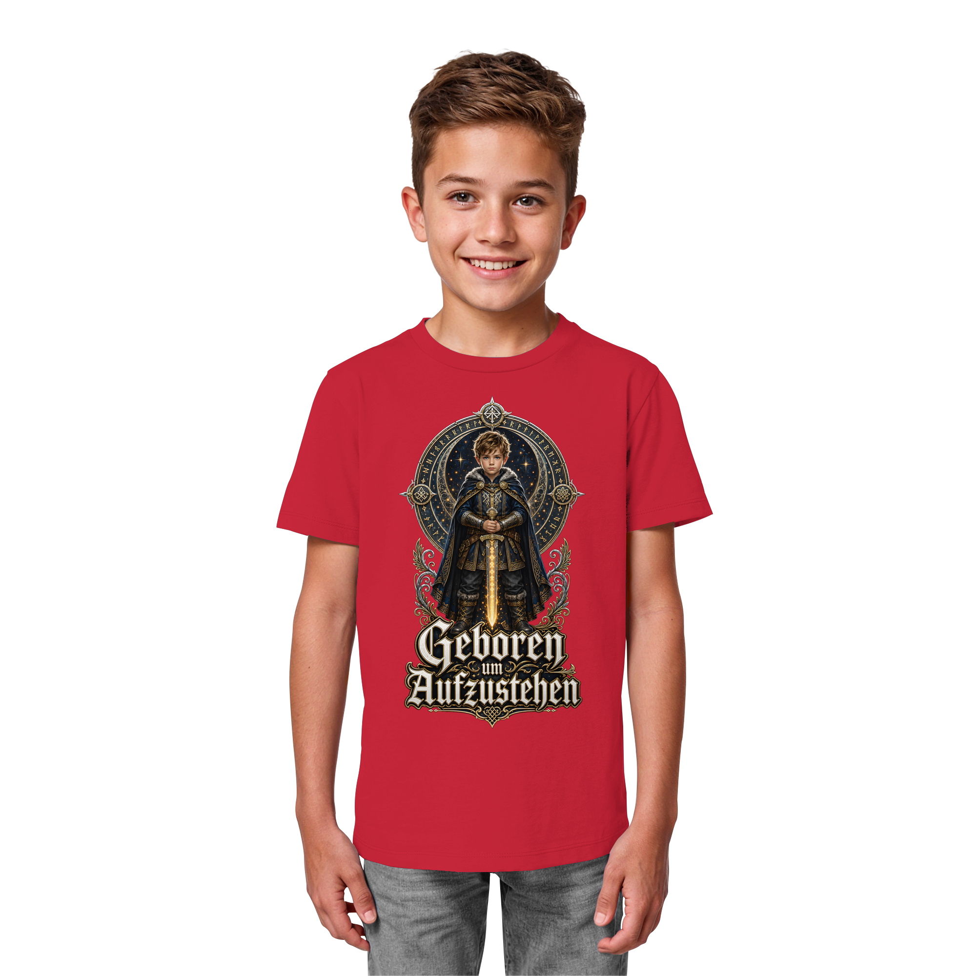 Nami Kaze Kinder-Shirt | Geboren um Aufzustehen – Krieger Edition - Kids Organic Shirt