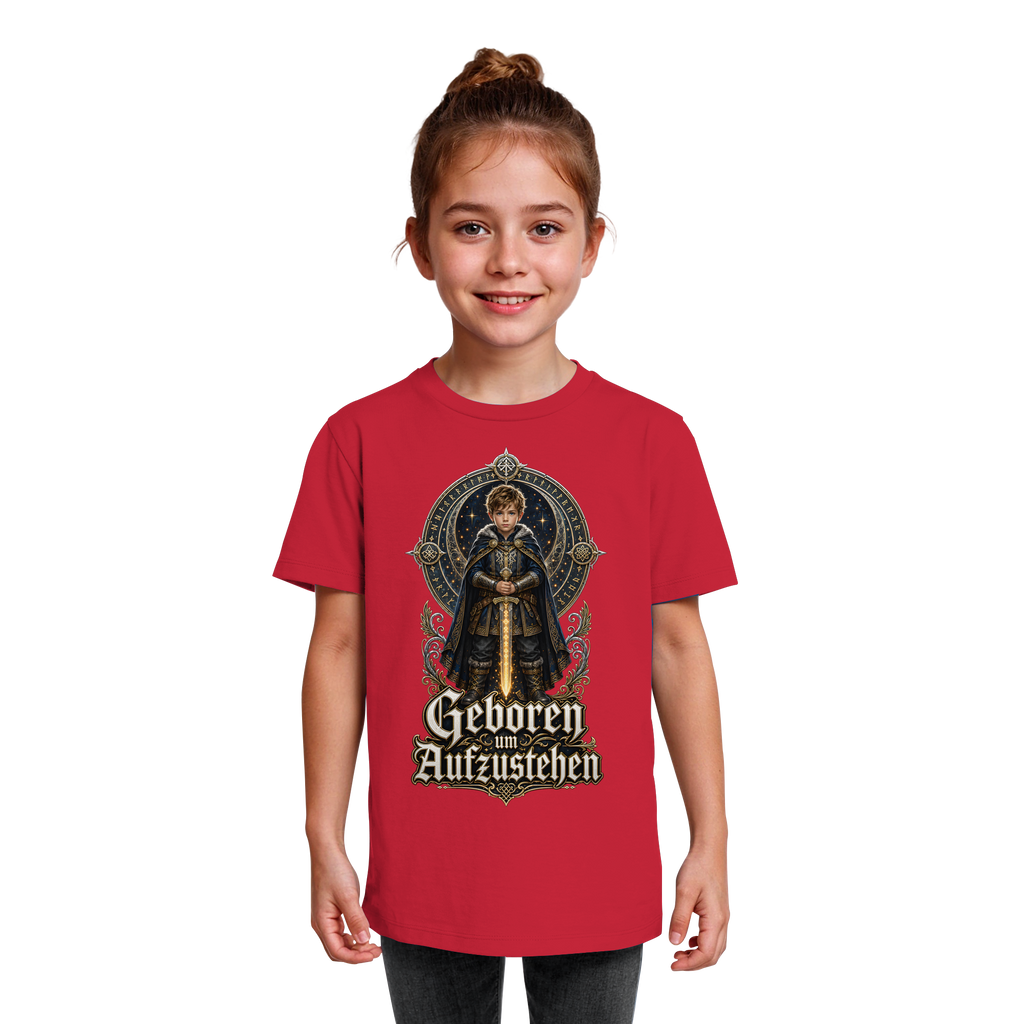 Nami Kaze Kinder-Shirt | Geboren um Aufzustehen – Krieger Edition - Kids Organic Shirt