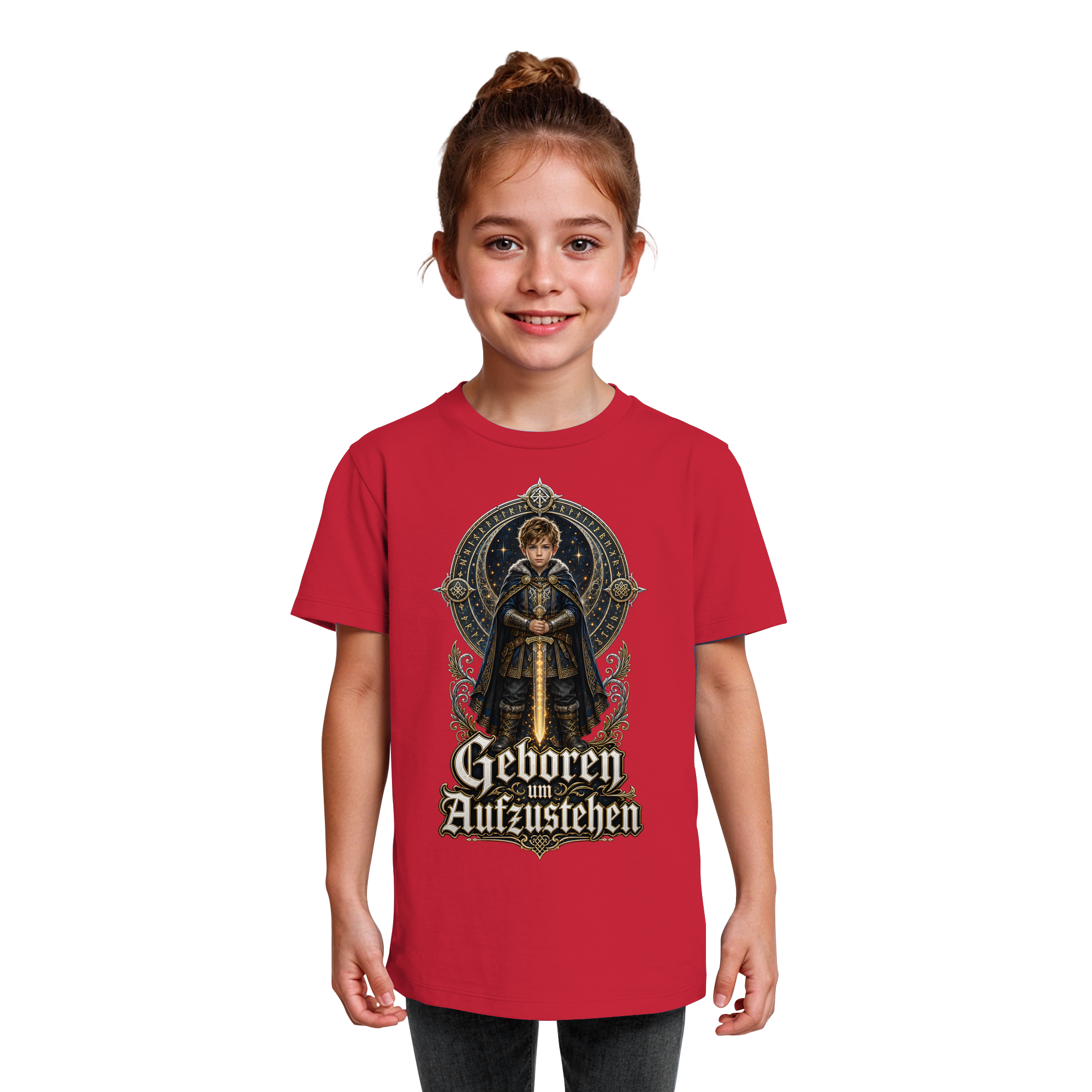 Nami Kaze Kinder-Shirt | Geboren um Aufzustehen – Krieger Edition - Kids Organic Shirt