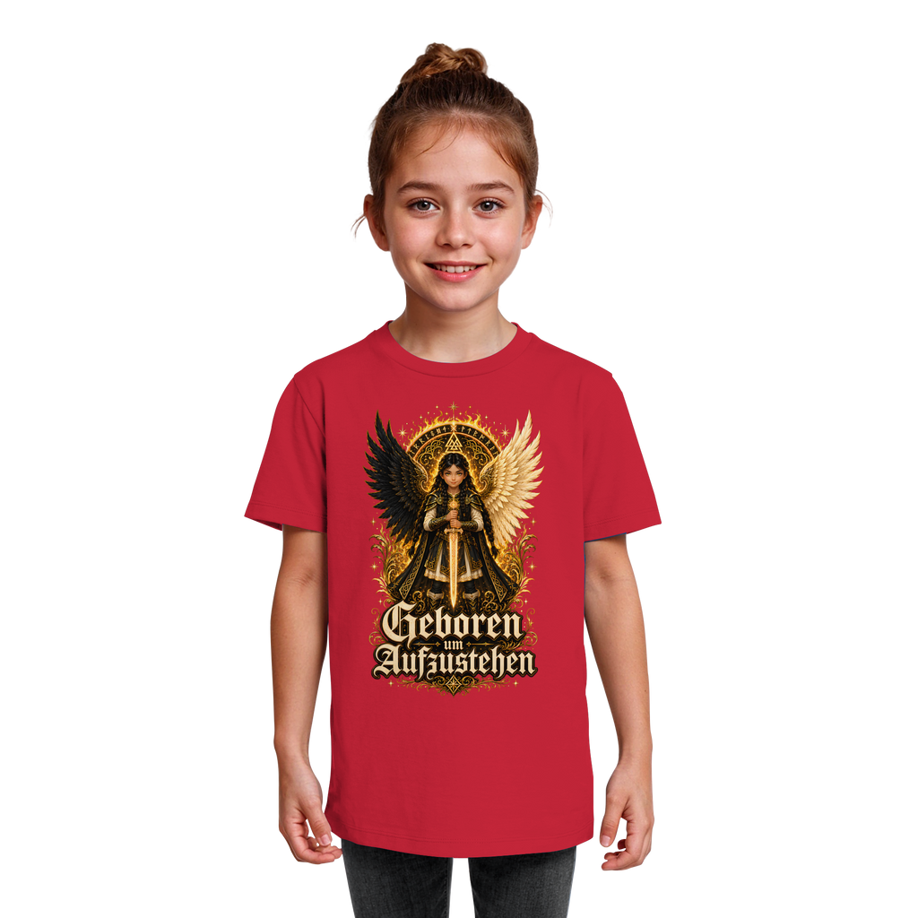 Nami Kaze Kinder-Shirt | Geboren um Aufzustehen – Walküren Edition - Kids Organic Shirt