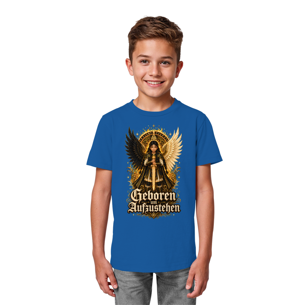 Nami Kaze Kinder-Shirt | Geboren um Aufzustehen – Walküren Edition - Kids Organic Shirt