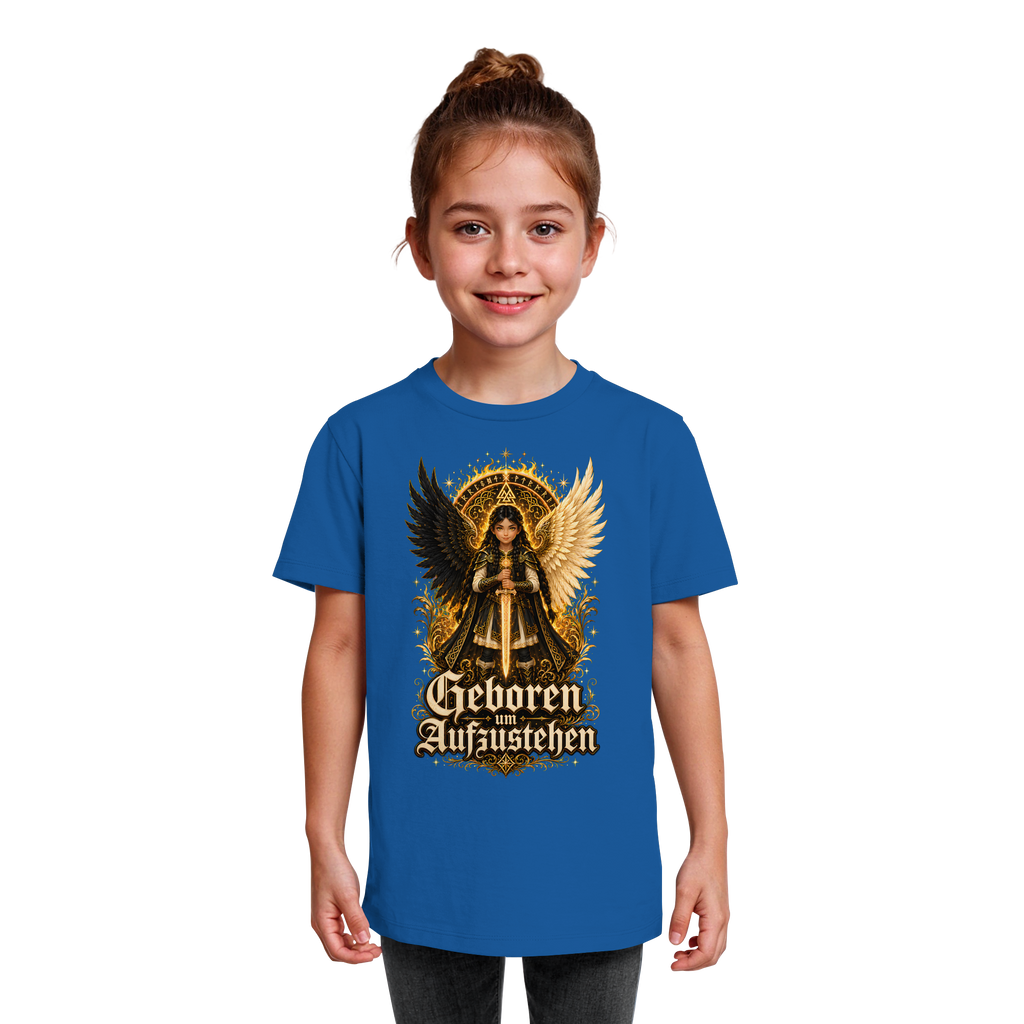 Nami Kaze Kinder-Shirt | Geboren um Aufzustehen – Walküren Edition - Kids Organic Shirt