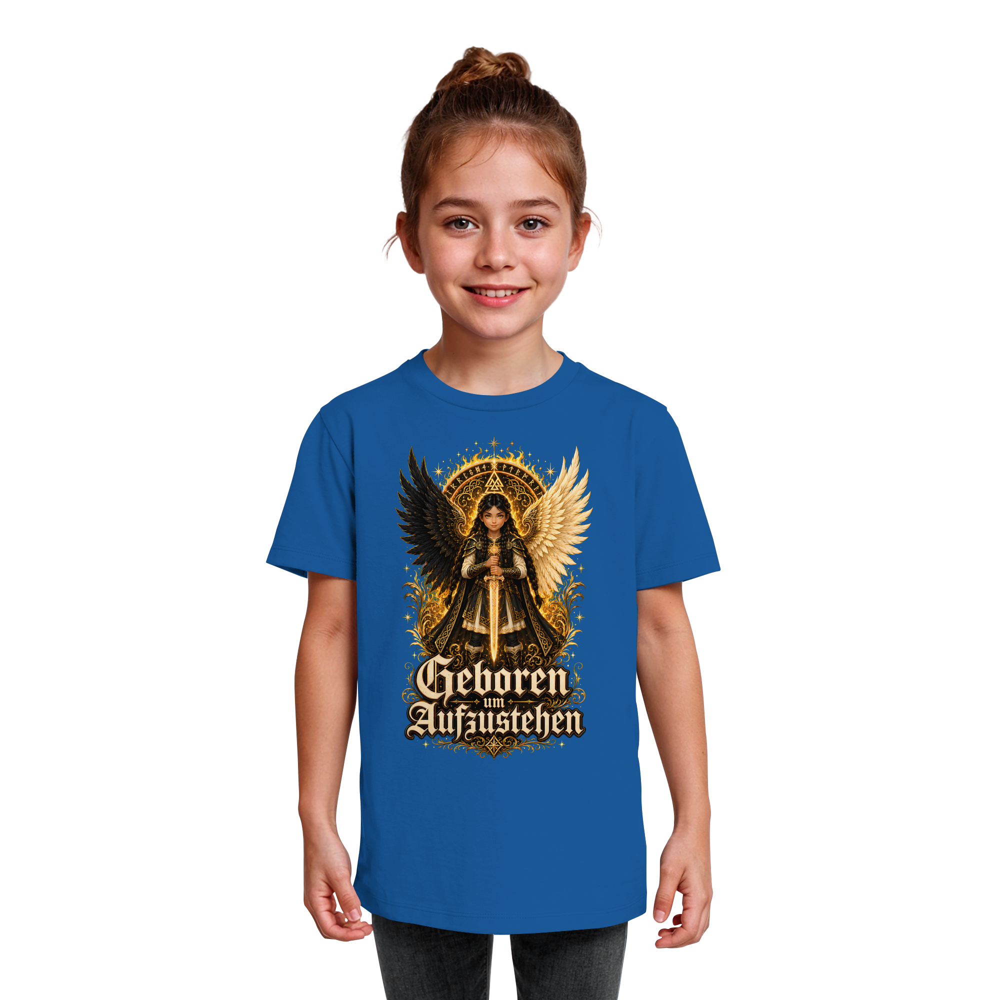 Nami Kaze Kinder-Shirt | Geboren um Aufzustehen – Walküren Edition - Kids Organic Shirt