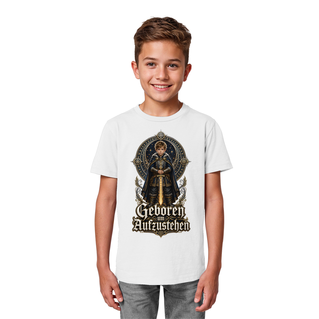Nami Kaze Kinder-Shirt | Geboren um Aufzustehen – Krieger Edition - Kids Organic Shirt