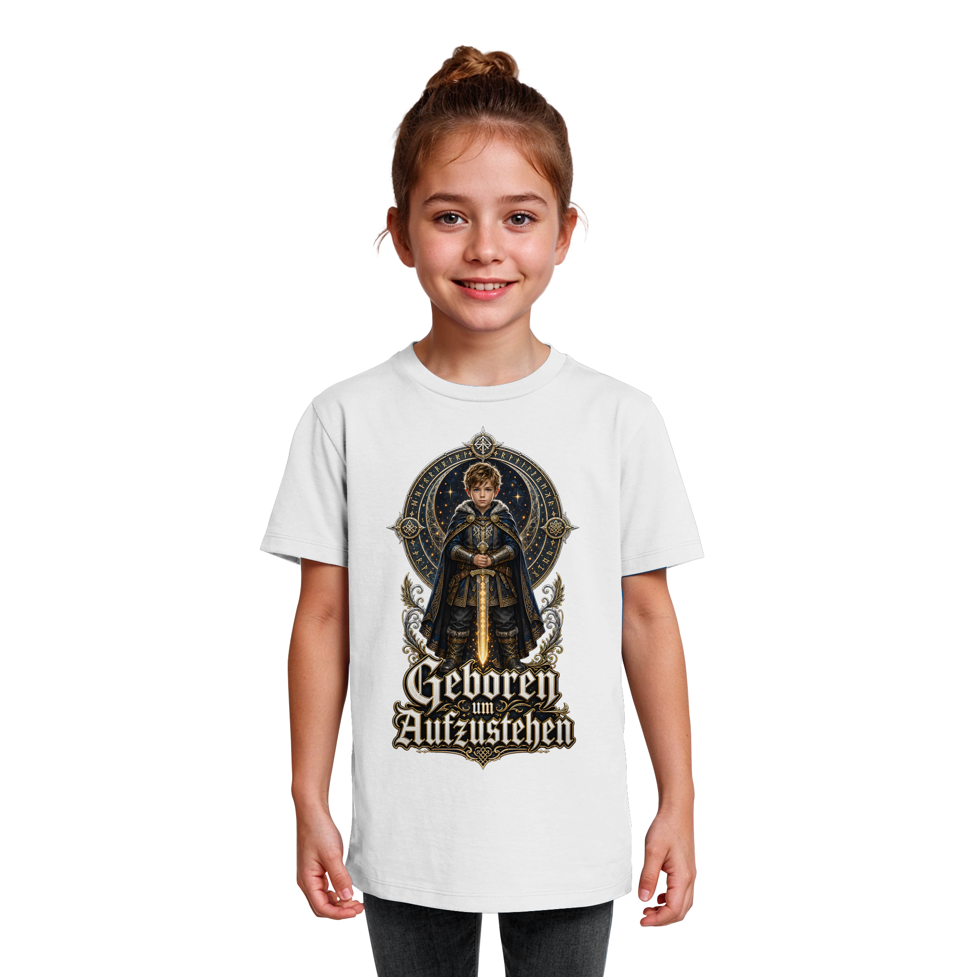 Nami Kaze Kinder-Shirt | Geboren um Aufzustehen – Krieger Edition - Kids Organic Shirt