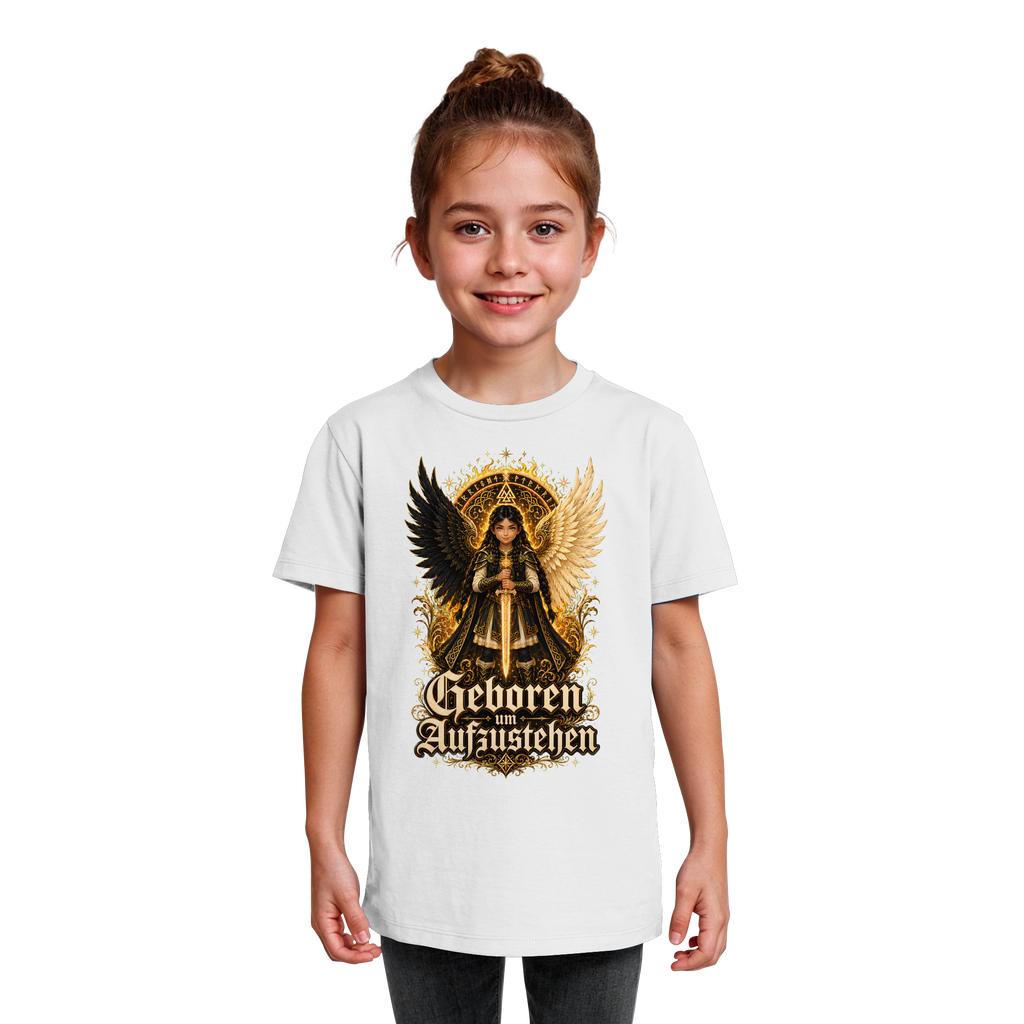 Nami Kaze Kinder-Shirt | Geboren um Aufzustehen – Walküren Edition - Kids Organic Shirt
